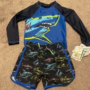 Andy & Evan bathing suit and rashguard